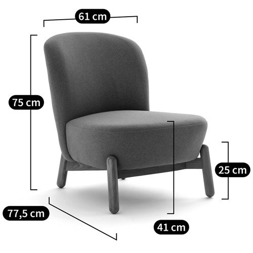 Кресло на деревянных ножках Olguin Pink Chair