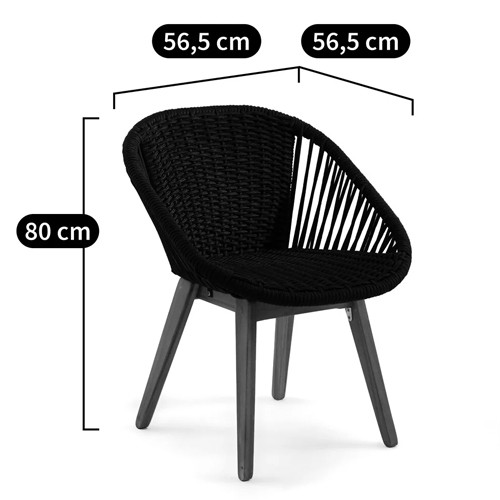 Кресло на ножках из массива акации Houle Chair