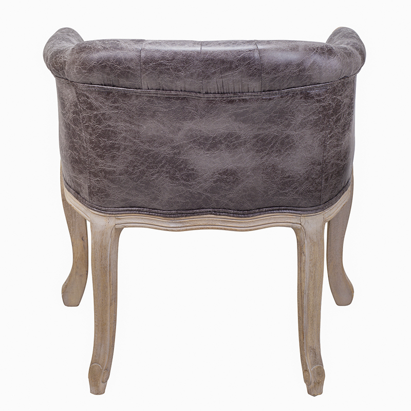 Кресло низкое в стиле прованс Louis French Armchair brown