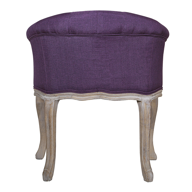 Кресло низкое в стиле прованс Louis French Armchair purple flax