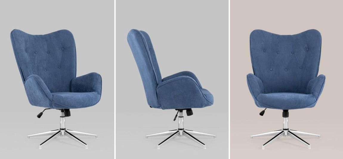 Кресло офисное Bacchus цвет синий