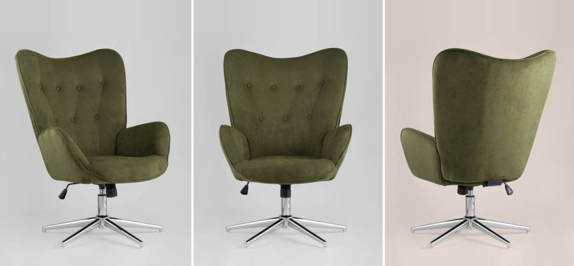 Кресло офисное Bacchus цвет хаки