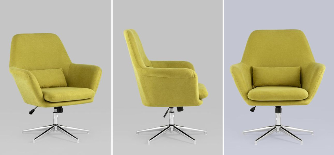 Кресло офисное Crispin цвет желтый