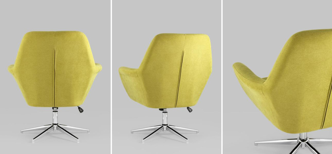 Кресло офисное Crispin цвет желтый