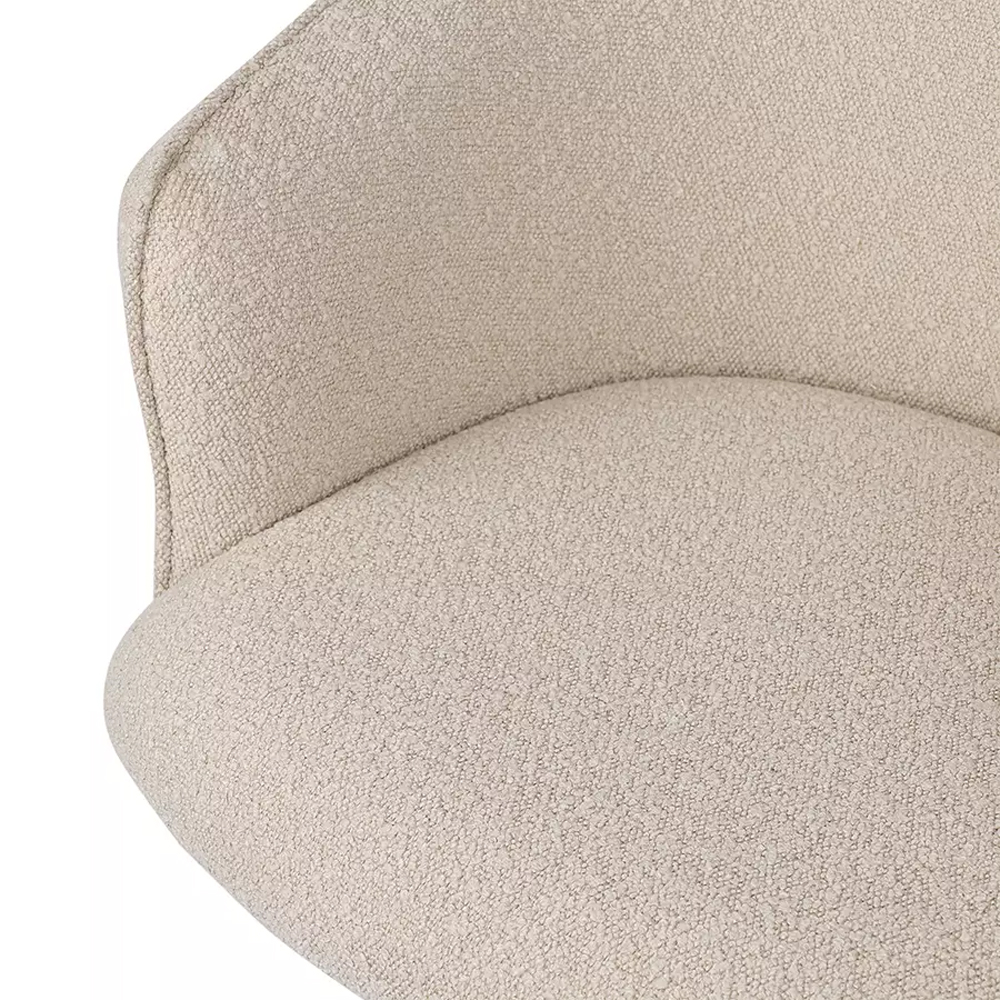 Кресло офисное полукруглое с буклированной обивкой Adjustable Chair