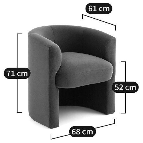 Кресло полукруглое Fiorello Armchair