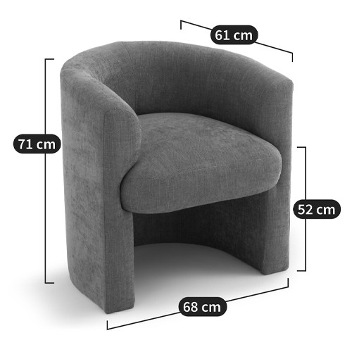 Кресло полукруглое Fiorello Armchair