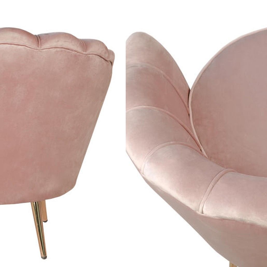 Кресло Розовый велюр Trapezium Pink velvet
