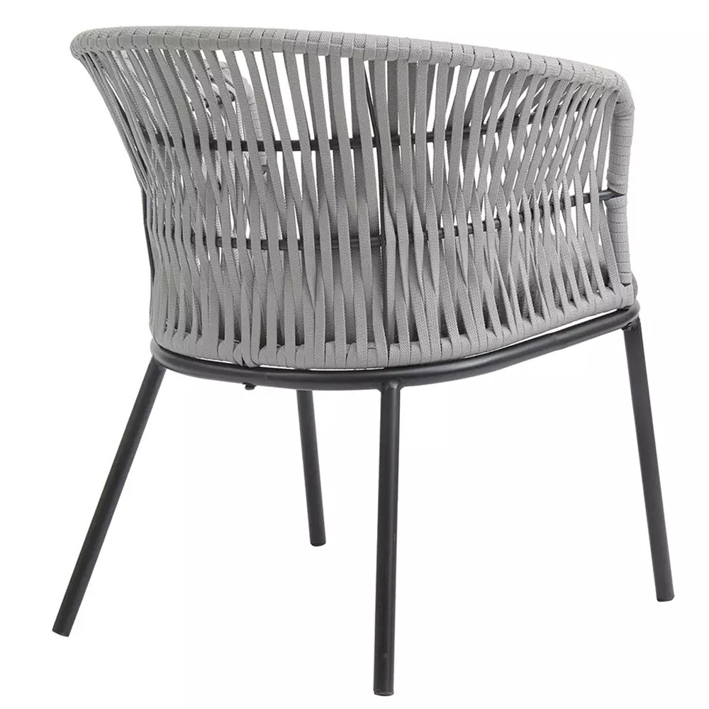 Кресло с декоративным плетением на спинке и подлокотниках Armchair Weaving