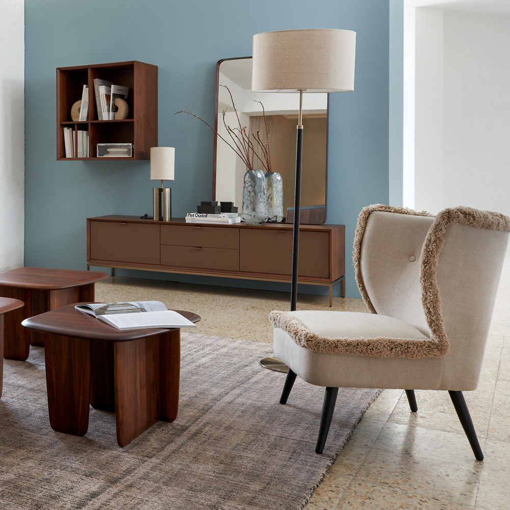 Кресло с декором бахрома Linen Fringe Chair Beige