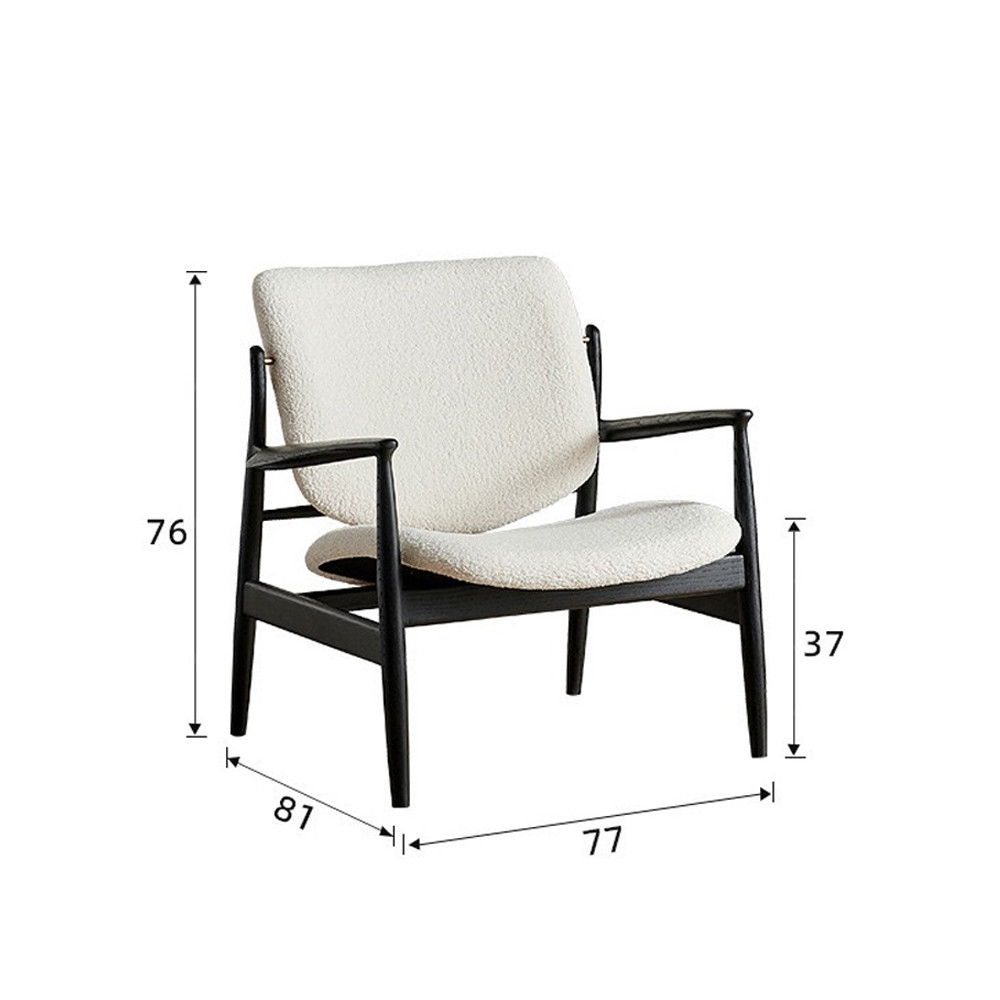 Кресло с каркасом и ножками из древесины и мягкими сиденьем и спинкой Venice