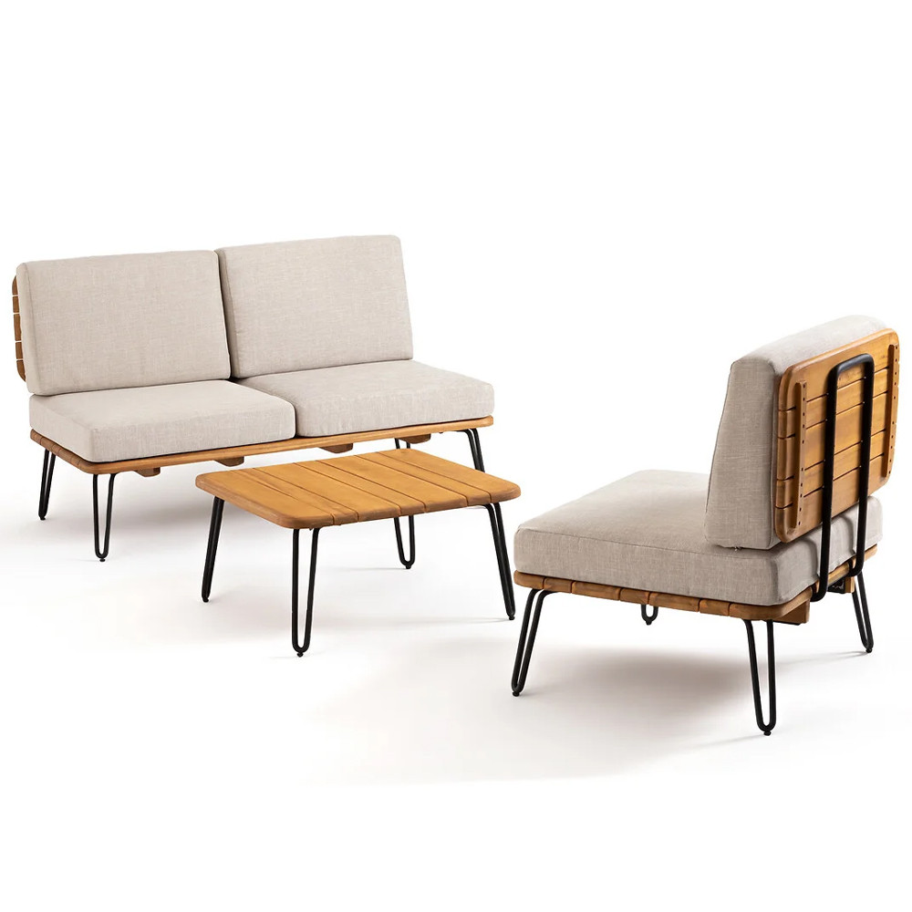 Кресло с каркасом из акации Hanley Wooden Chair