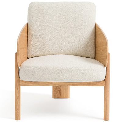 Кресло с каркасом из массива дуба Gallin Chair Boucle