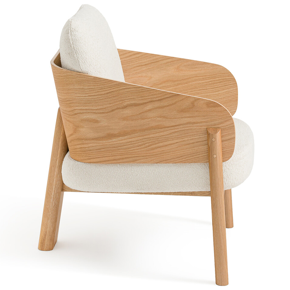 Кресло с каркасом из массива дуба Gallin Chair Boucle