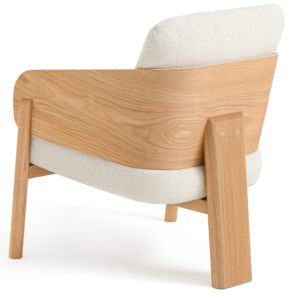Кресло с каркасом из массива дуба Gallin Chair Boucle