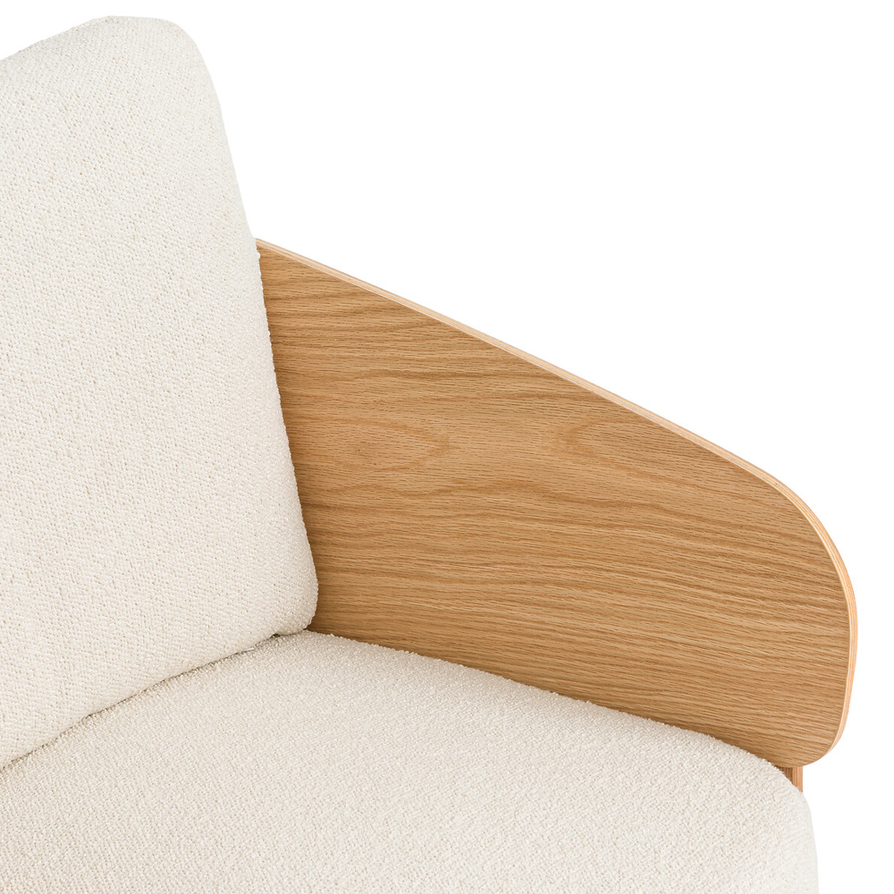 Кресло с каркасом из массива дуба Gallin Chair Boucle