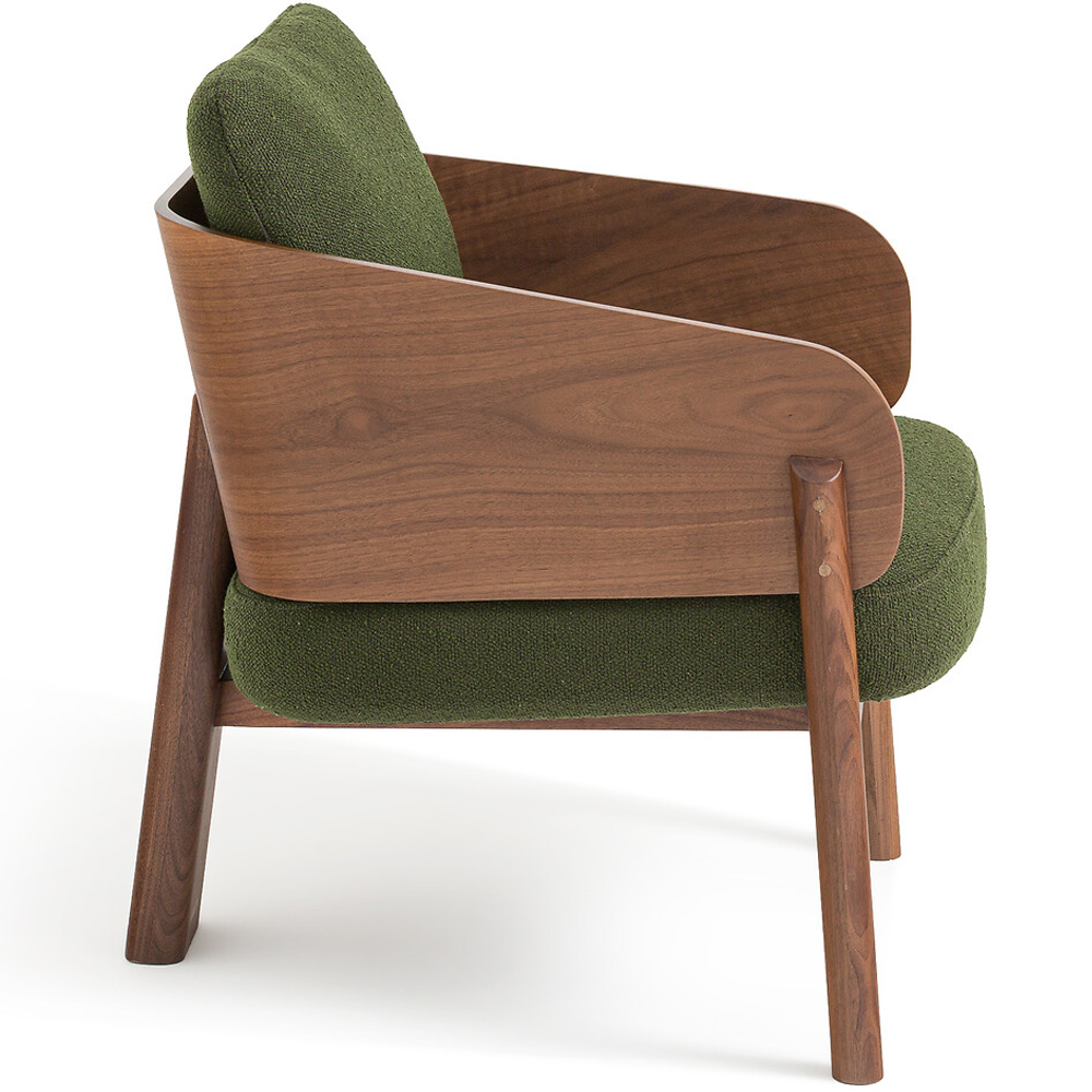 Кресло с каркасом из массива ореха Gallin Chair Green