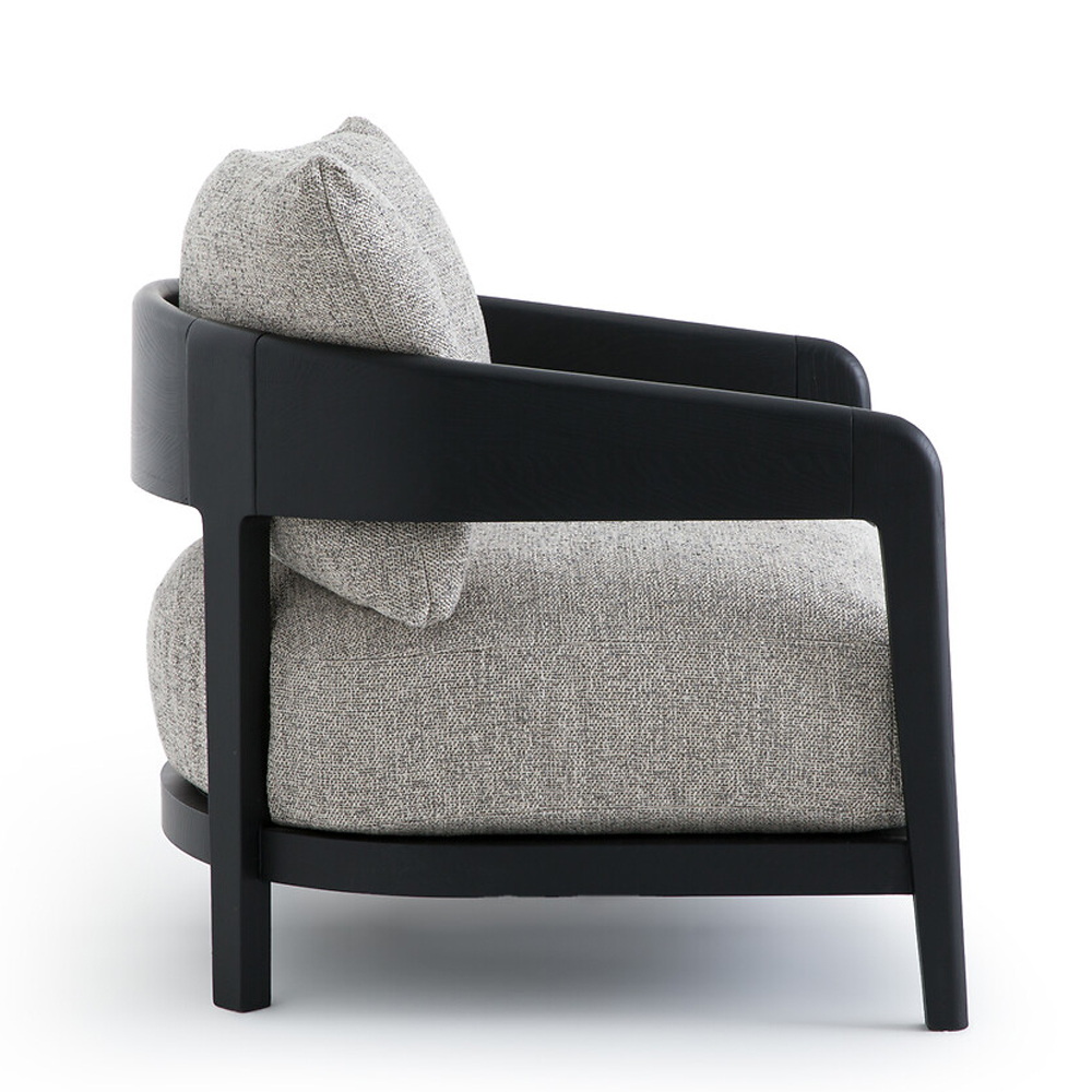 Кресло с каркасом из массива ясеня Deniaud Ash Grey Armchair