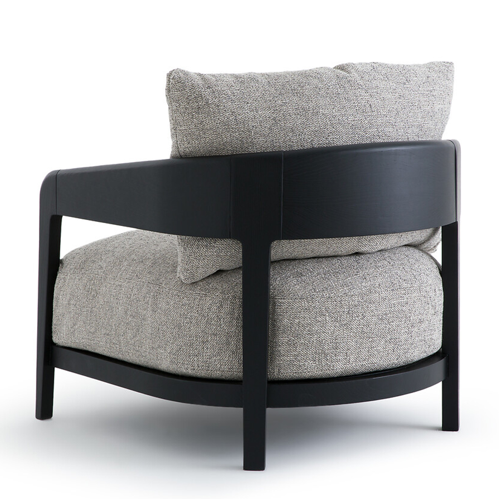 Кресло с каркасом из массива ясеня Deniaud Ash Grey Armchair