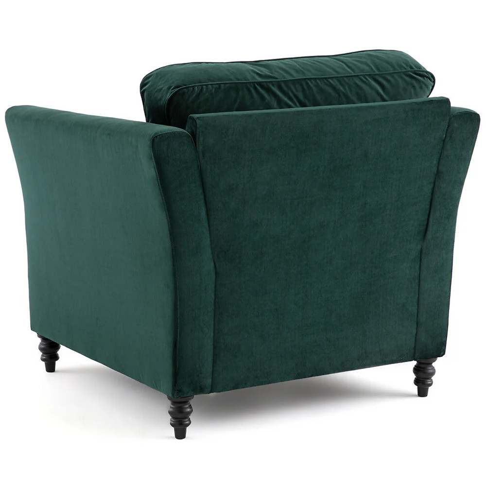 Кресло с обивкой из хлопкового велюра Porter Green Armchair