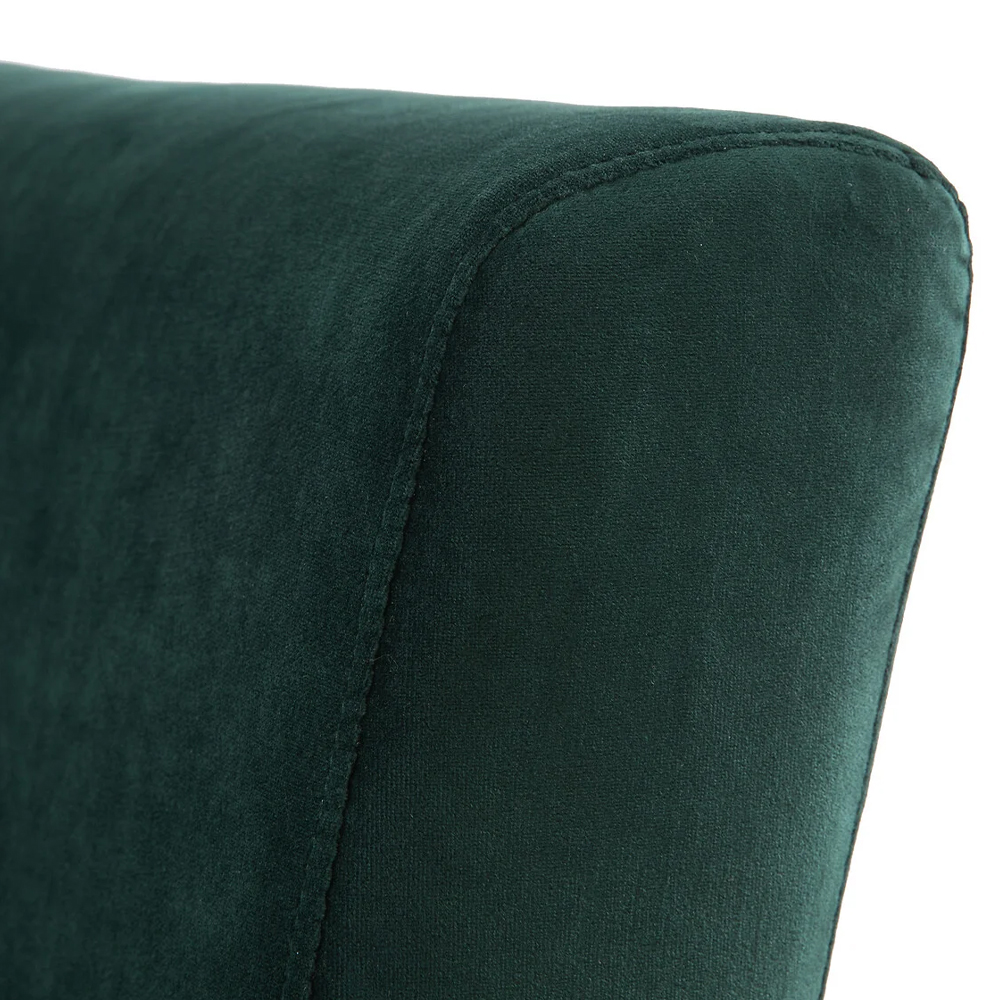 Кресло с обивкой из хлопкового велюра Porter Green Armchair