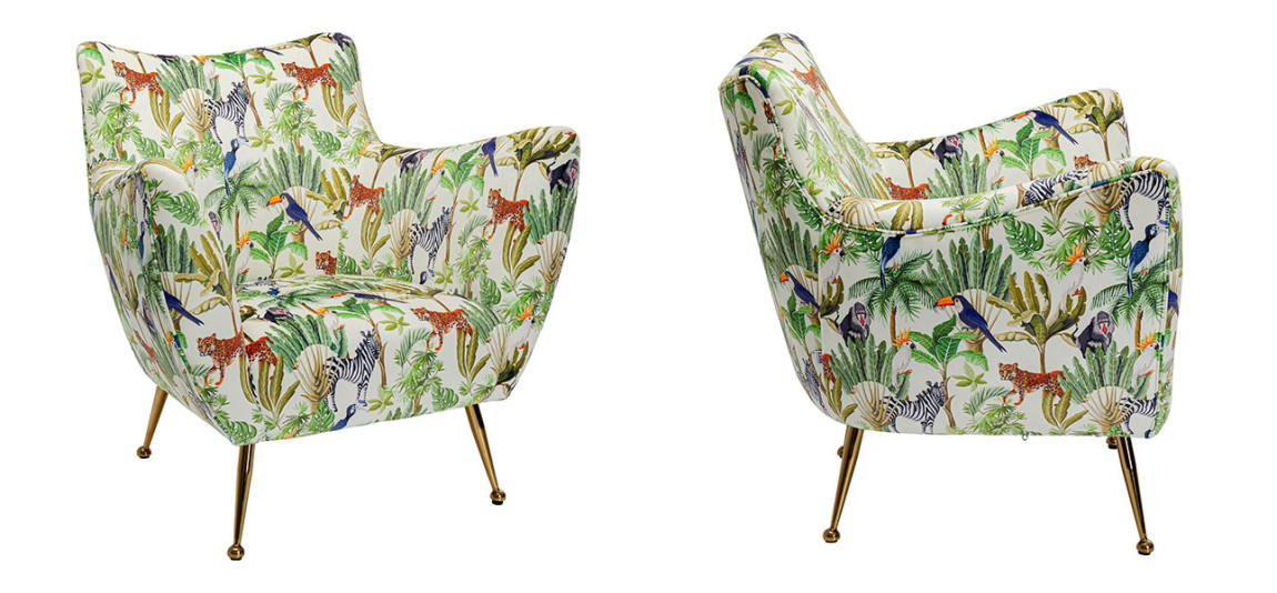 Кресло с принтом животных Animal planet