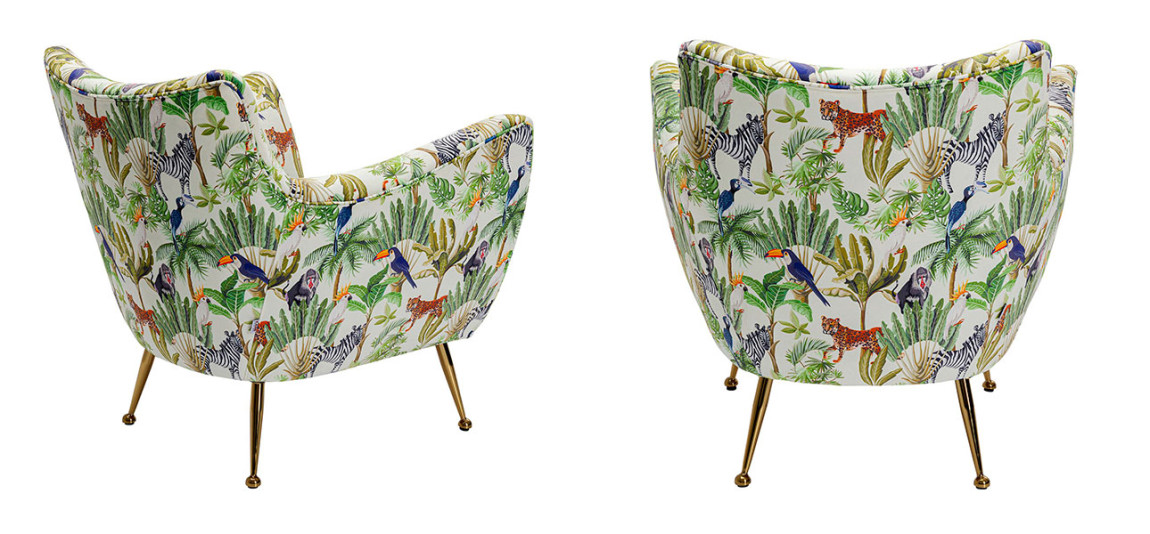 Кресло с принтом животных Animal planet