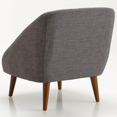 Кресло серое Pauley Grey Armchair