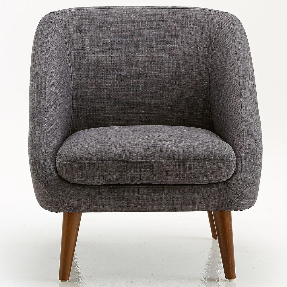 Кресло серое Pauley Grey Armchair