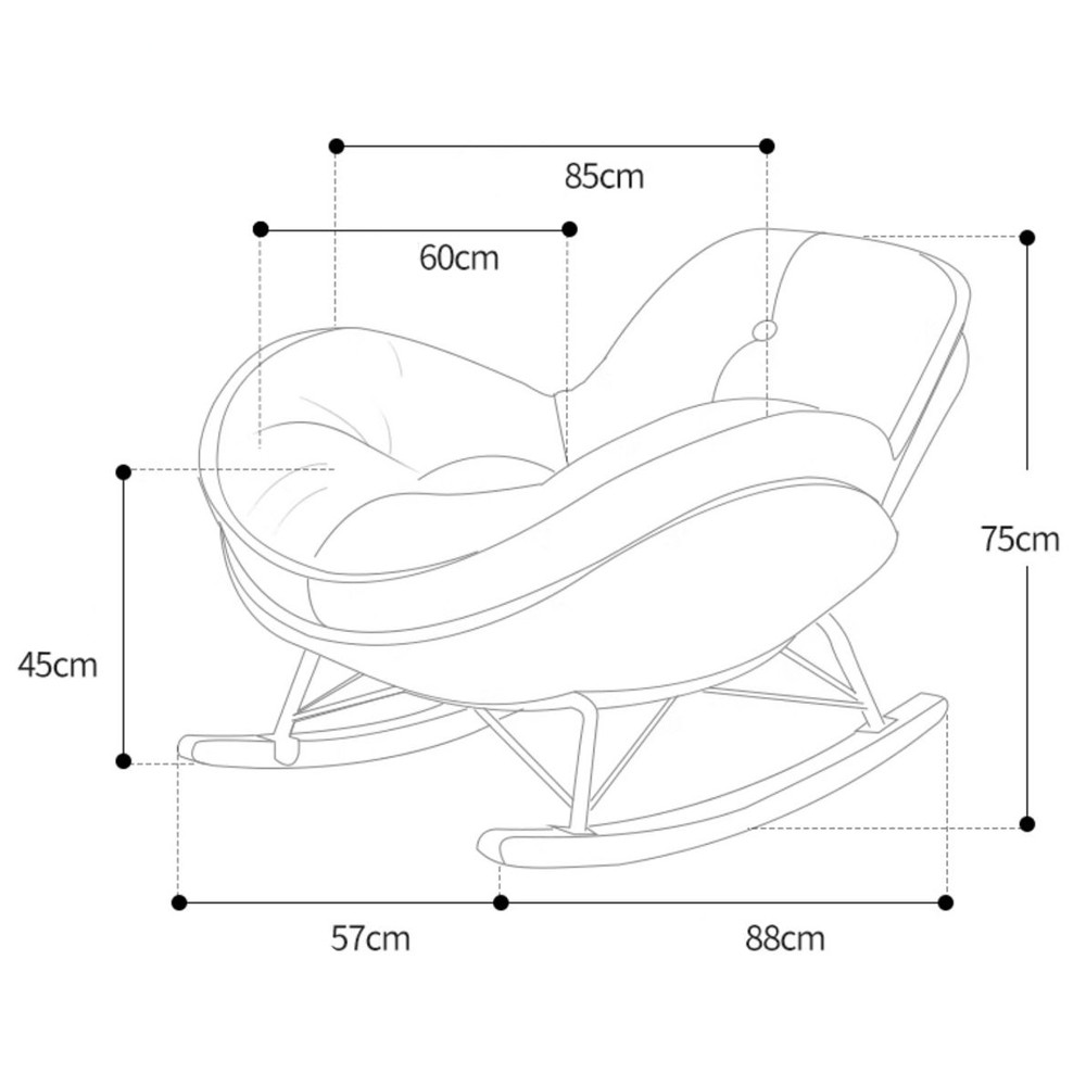 Кресло-качалка для отдыха Rocking Soft Chair