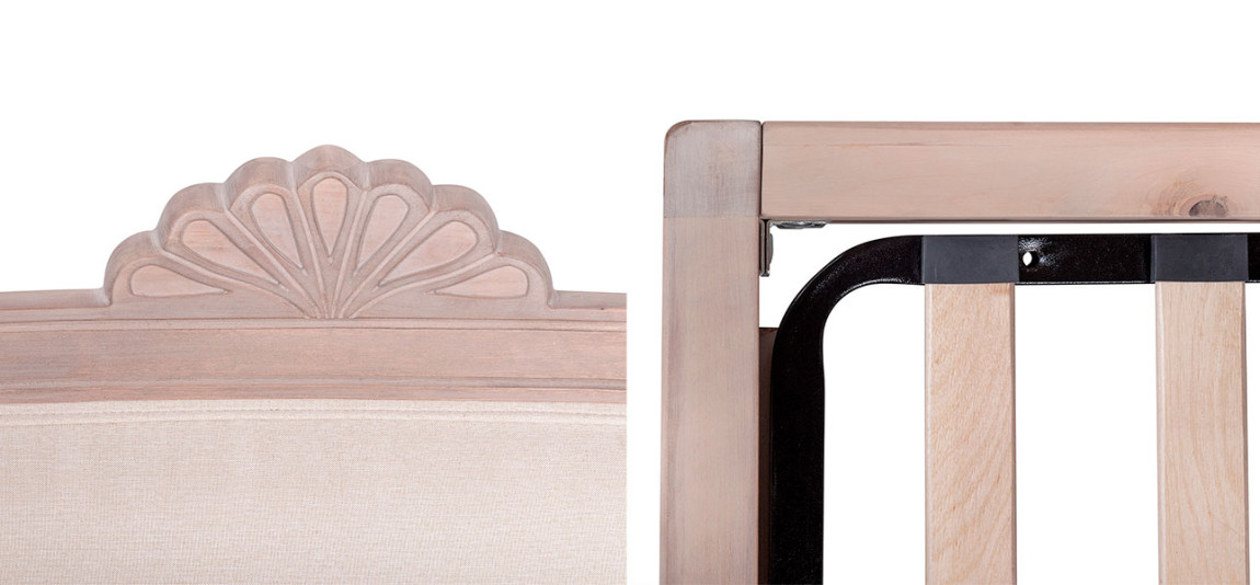 Кровать двуспальная с изголовьем Sarbona Wood