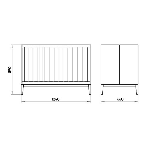 Кровать детская из массива бука Fjord