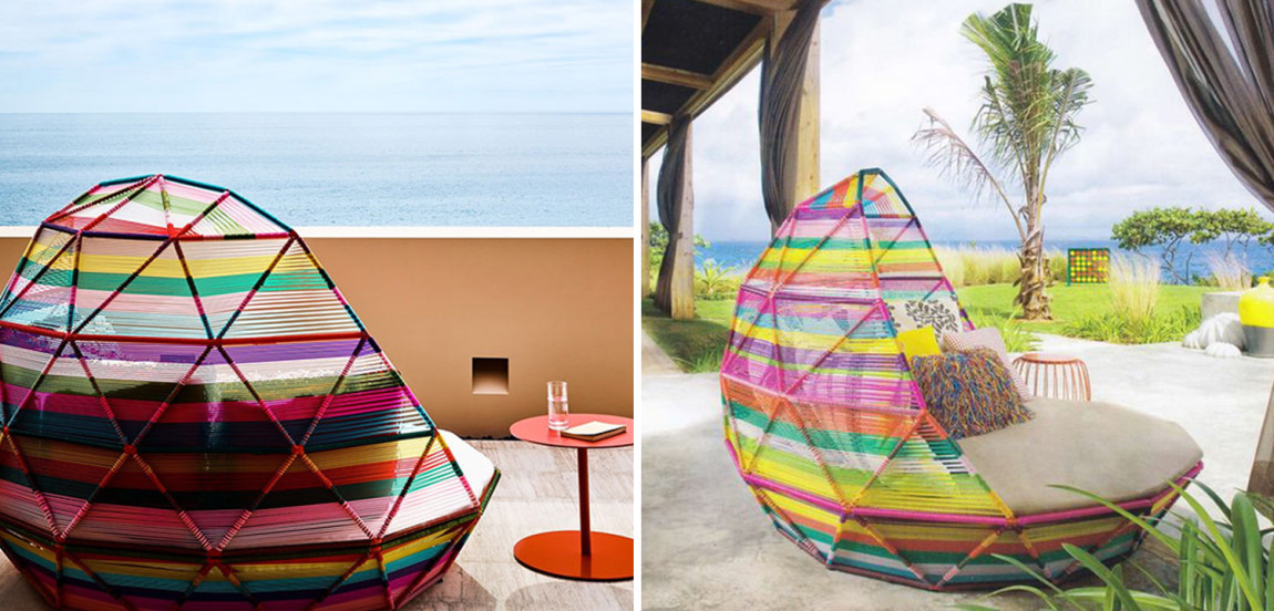 Кровать для улицы Moroso Day Bed Tropicalia