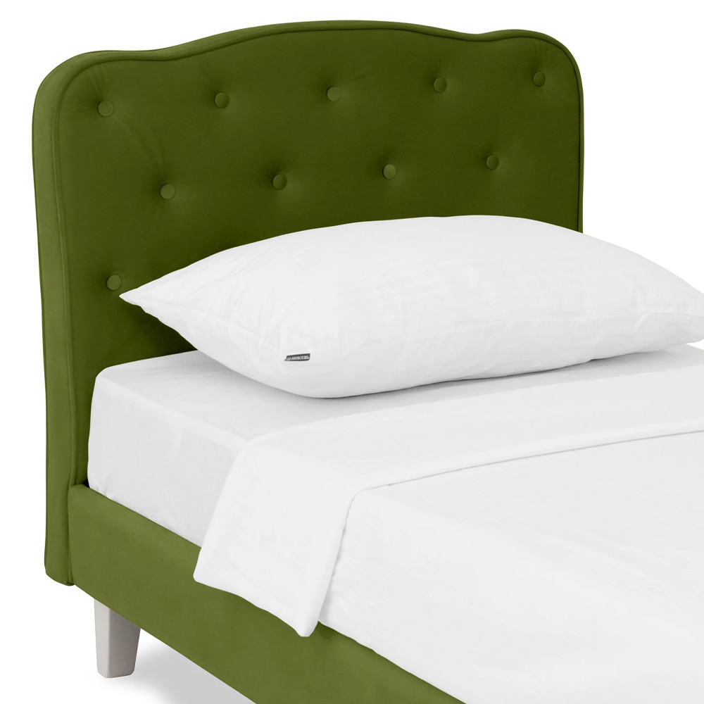 Кровать с мягким изголовьем Luna Palmer Bed