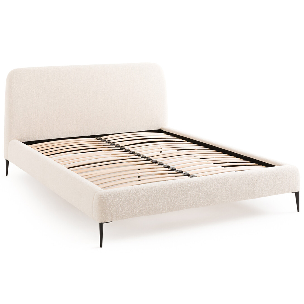 Кровать с обивкой букле Wanda Boucle Bed
