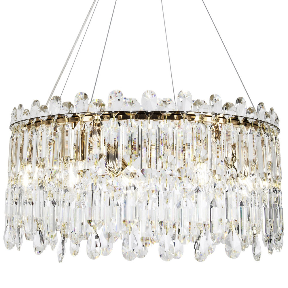 Круглая люстра с хрустальными подвесками Roul Crystal Round Chandelier