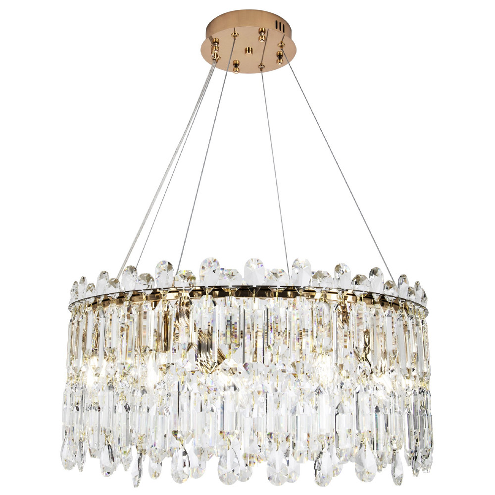Круглая люстра с хрустальными подвесками Roul Crystal Round Chandelier