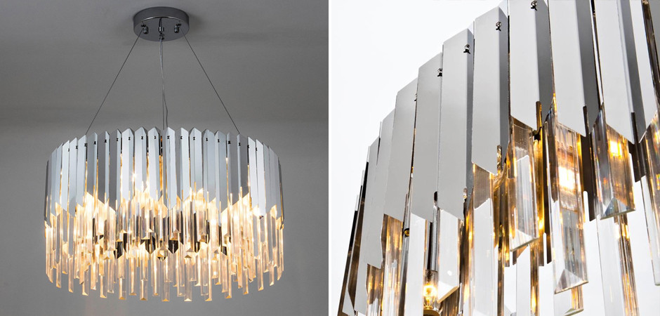 Круглая многоярусная люстра Iroh Future Хром