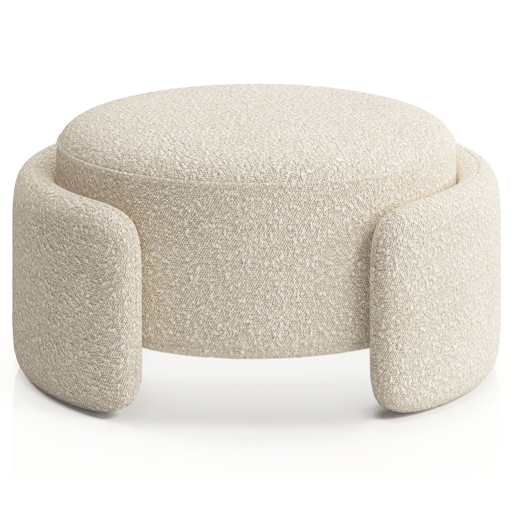 Круглая Оттоманка Alice ткань букле
