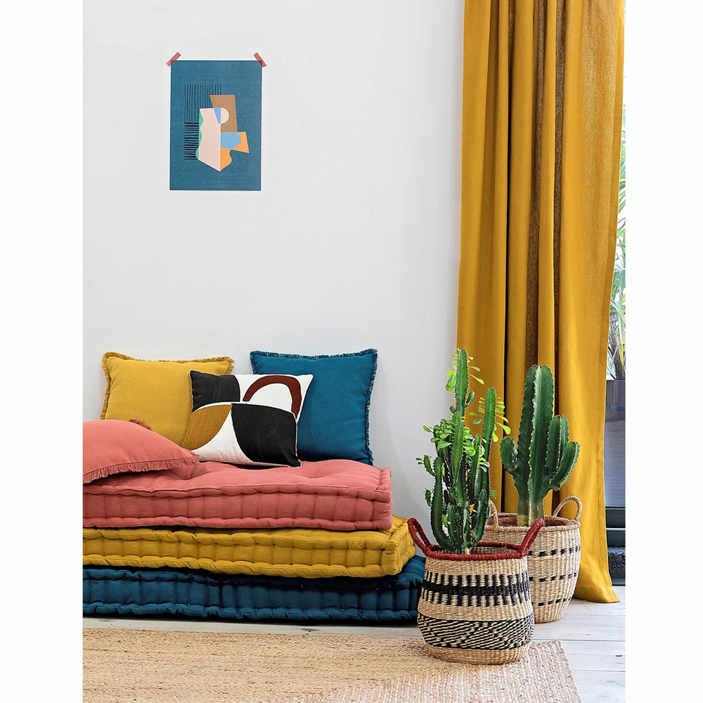 Круглая плетеная корзина Oyana Wicker Basket