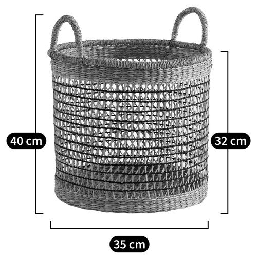 Круглая плетеная корзина Renee Wicker Basket