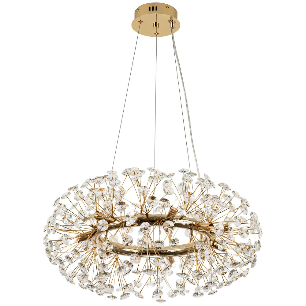 Круглая подвесная люстра Crystal Dandelions Chandelier