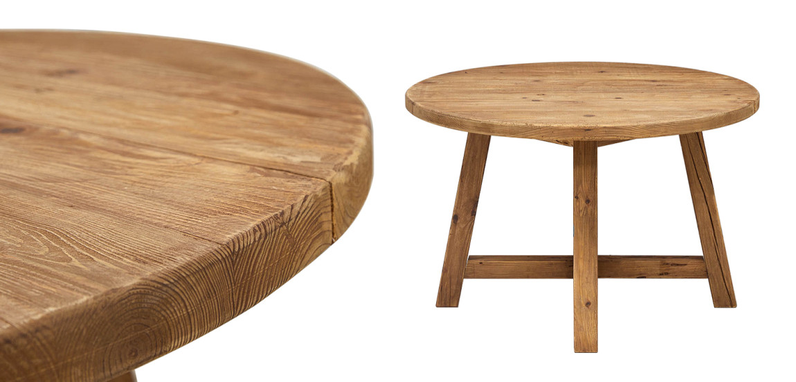 Круглый деревянный обеденный стол Ralf Wood Round Dinner Table