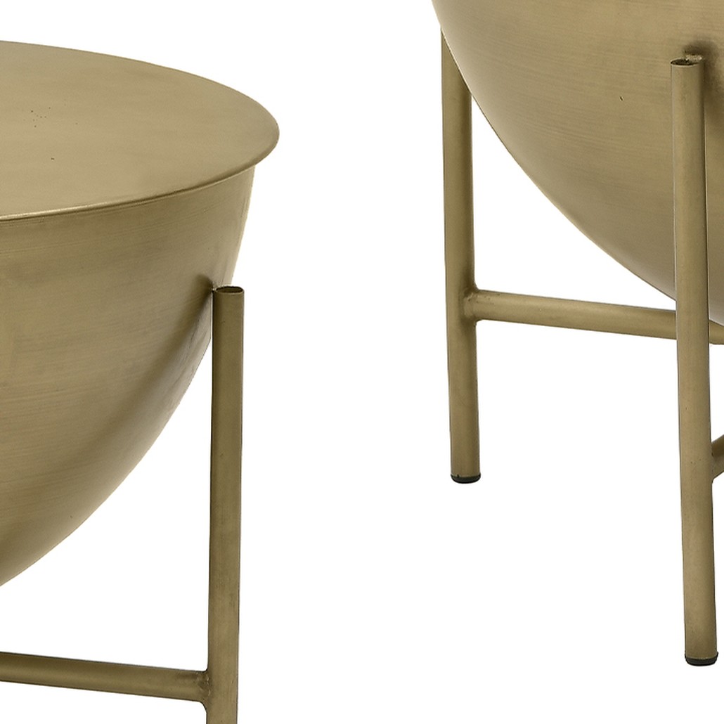 Круглый кофейный стол Big Modern Caldron Metal Coffee Table