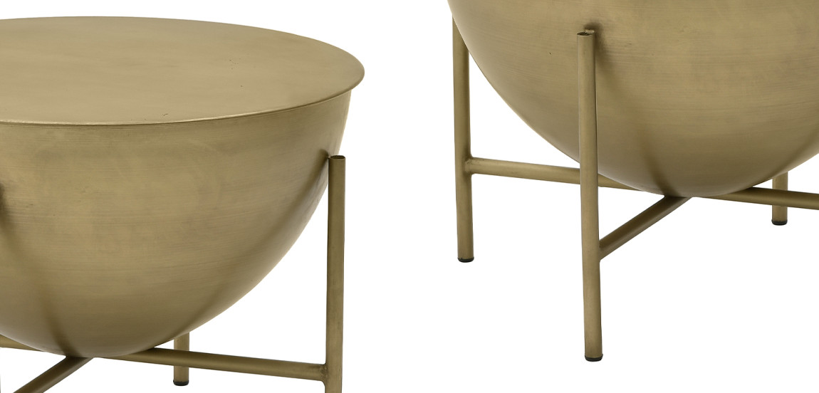 Круглый кофейный стол Big Modern Caldron Metal Coffee Table