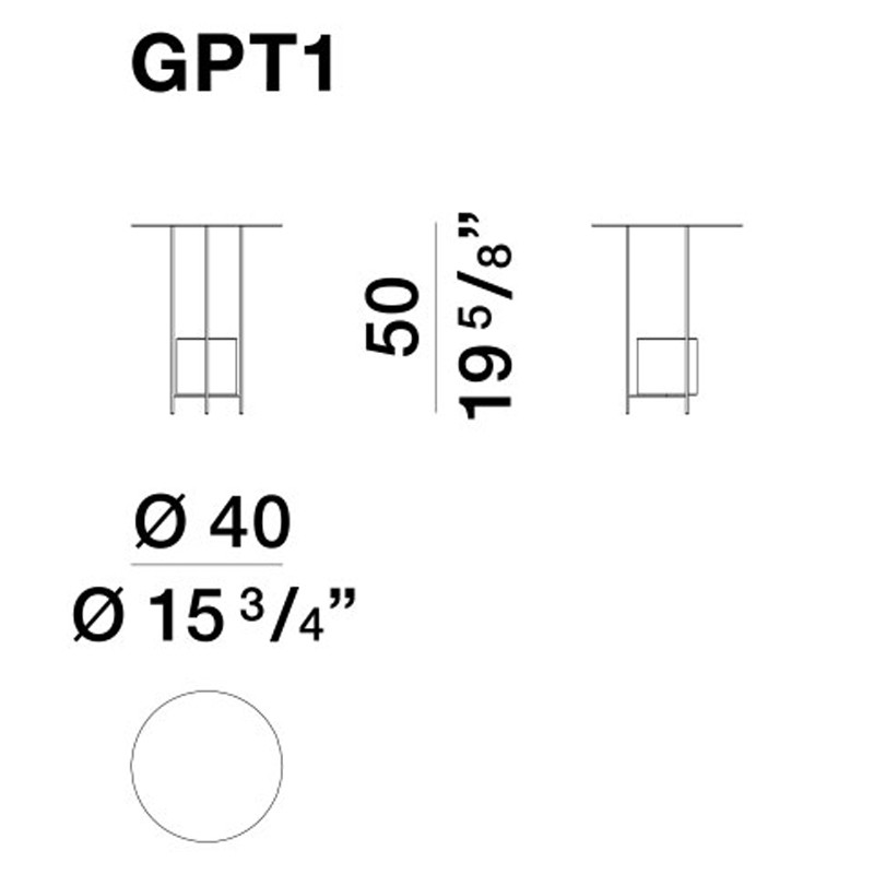 Круглый кофейный стол PANNA COTTA Coffee Table