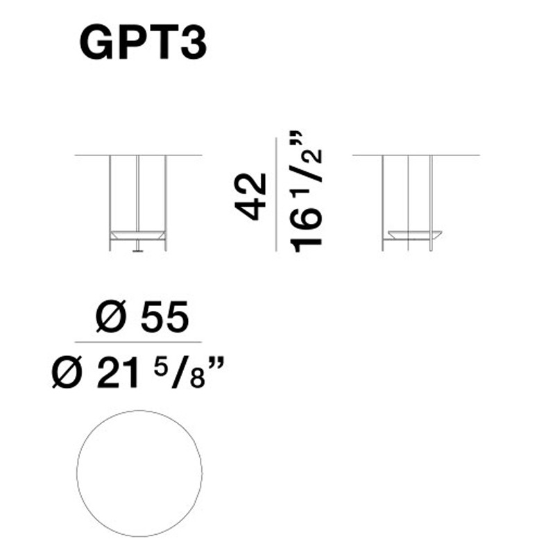 Круглый кофейный стол PANNA COTTA Coffee Table