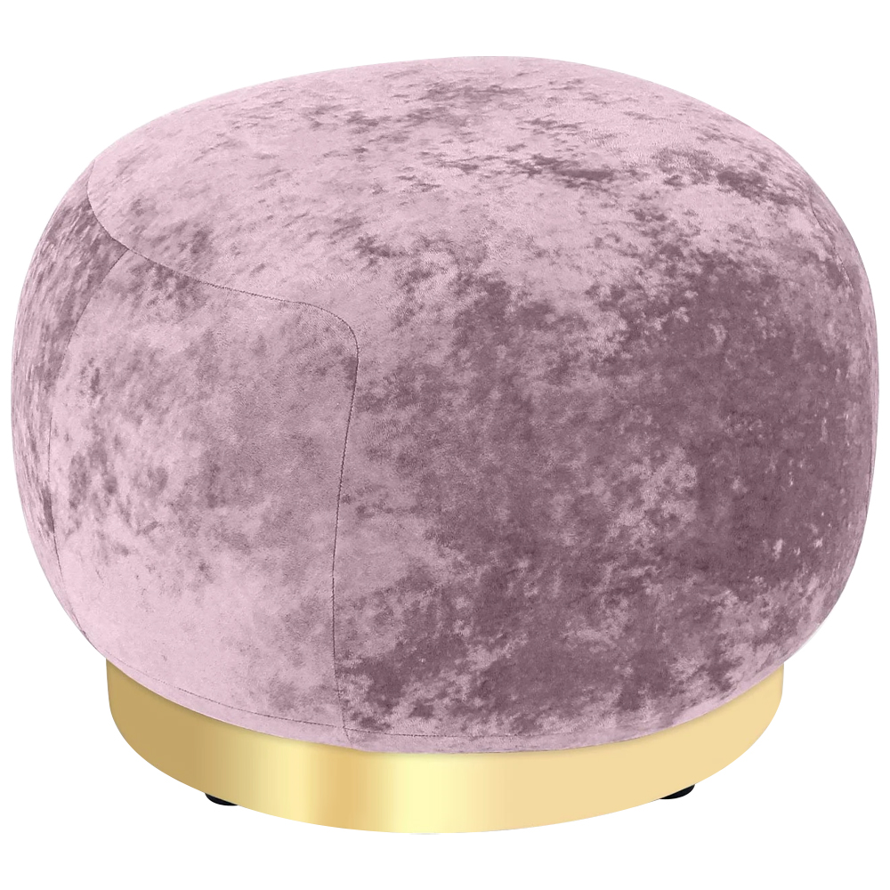 Круглый мягкий пуф Ambrose Soft Velour Pouf
