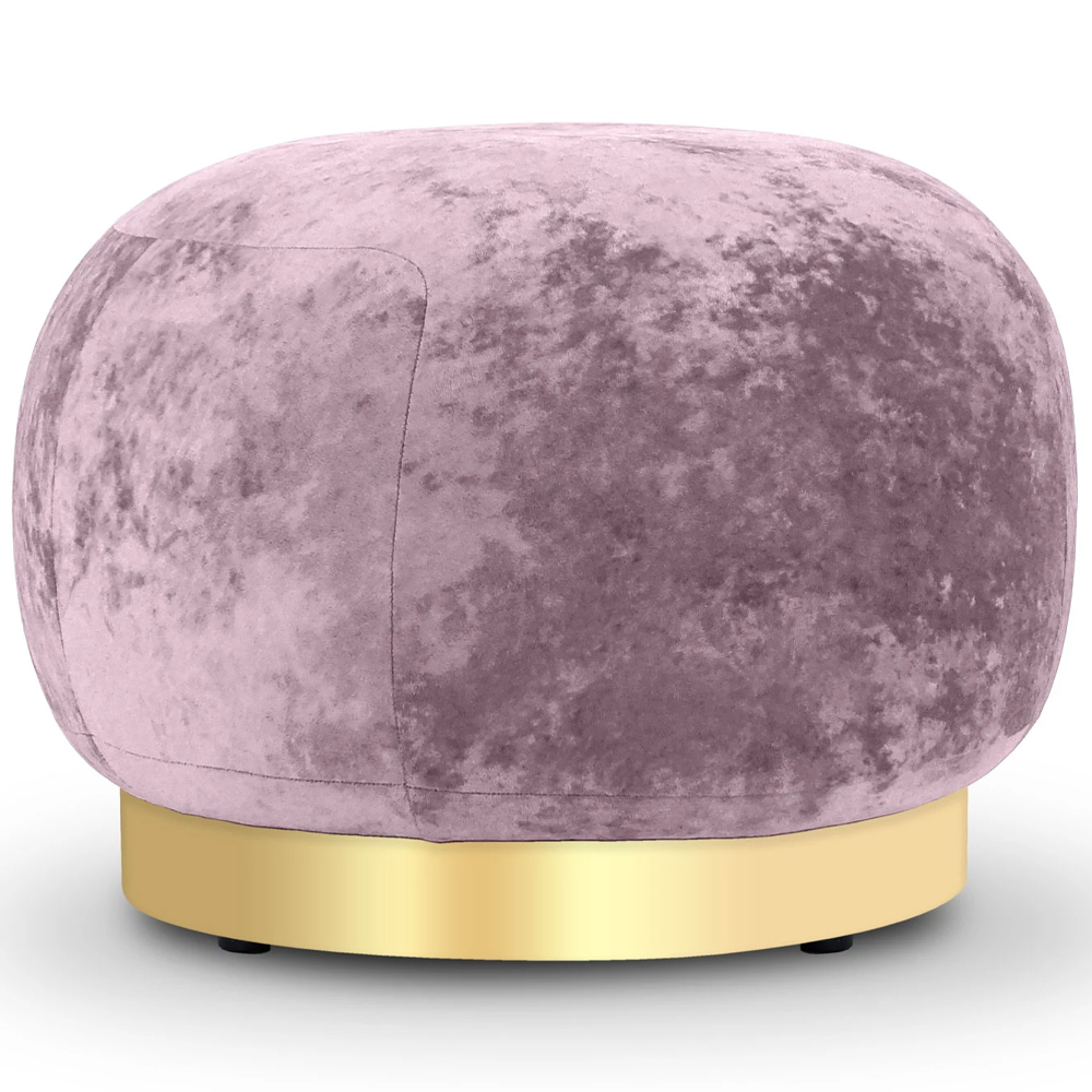 Круглый мягкий пуф Ambrose Soft Velour Pouf