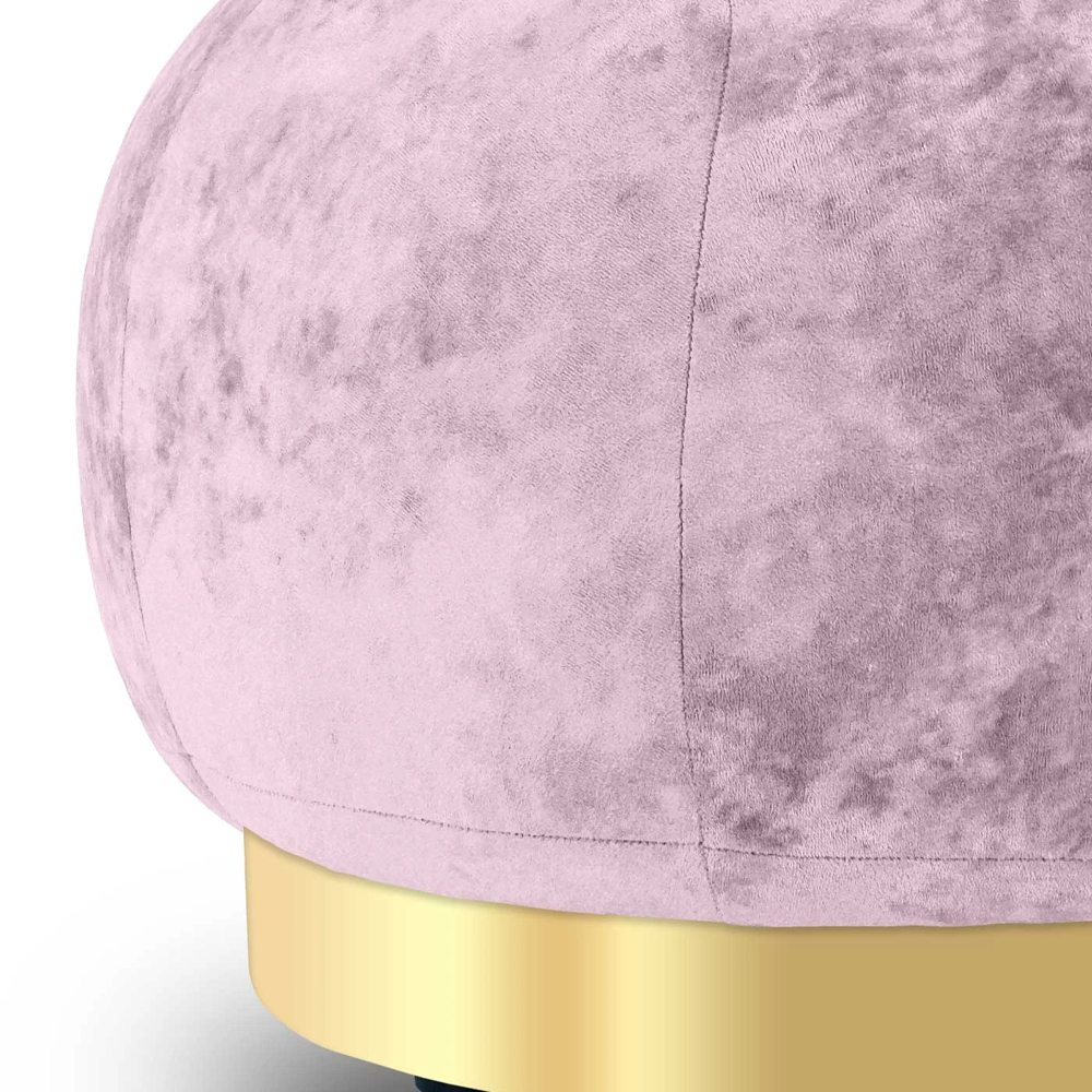 Круглый мягкий пуф Ambrose Soft Velour Pouf